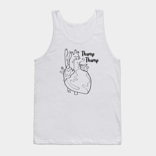 Thump Thump on white Tank Top